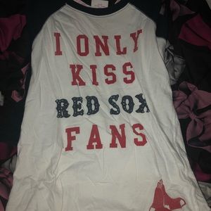 VS Pink Red Sox quarter sleeve